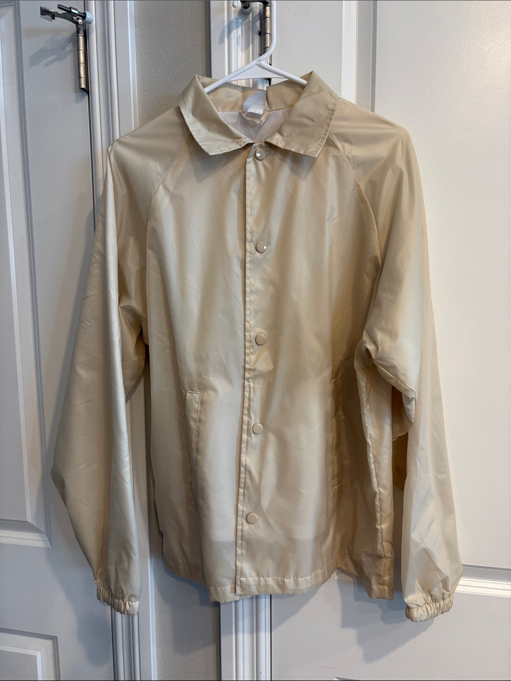 Men's Lightweight Button-Front Jacket - Cream